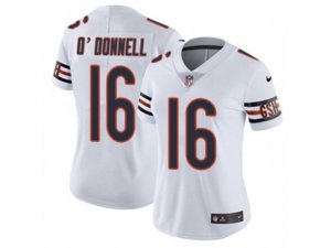 Women Nike Chicago Bears #16 Pat O\'Donnell Vapor Untouchable Limited White NFL Jersey