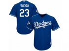 Los Angeles Dodgers #23 Kirk Gibson Replica Royal Blue Alternate 2017 World Series Bound Cool Base MLB Jersey
