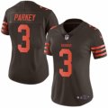 Womens Nike Cleveland Browns #3 Cody Parkey Limited Brown Rush NFL Jersey