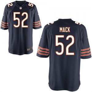 Nike Bears #52 Khalil Mack Navy Elite Jersey