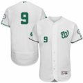 Mens Majestic Washington Nationals #9 Ben Revere Red Flexbase Authentic Collection MLB Jersey