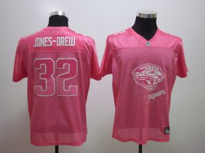 women nfl jacksonville jaguars #32 jones-drew pink[2011 fem fan]