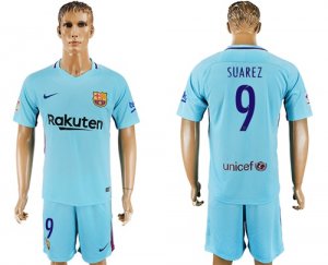 2017-18 Barcelona 9 SUAREZ Away Soccer Jersey