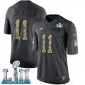 Youth Nike Eagles #11 Carson Wentz Anthracite 2018 Super Bowl LII Salute to Service Limited Jersey