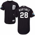 Men's Majestic Detroit Tigers #28 J. D. Martinez Navy Blue Flexbase Authentic Collection MLB Jersey