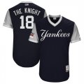 Yankees #18 Didi Gregorius The Knight Navy 2018 Players Weekend Authentic Team Jersey