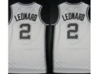 NBA San Antonio Spurs #2 Kawhi Leonard white (Revolution 30 Swingman)