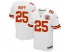 Mens Nike Kansas City Chiefs #25 Marqueston Huff Elite White NFL Jersey