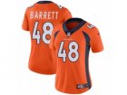 Women Nike Denver Broncos #48 Shaquil Barrett Vapor Untouchable Limited Orange Team Color NFL Jersey