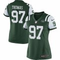Women's Nike New York Jets #97 Lawrence Thomas Limited Green Team Color NFL Jersey