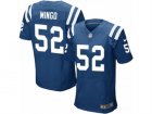 Mens Nike Indianapolis Colts #52 Barkevious Mingo Elite Royal Blue Team Color NFL Jersey