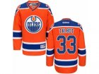 Mens Reebok Edmonton Oilers #33 Cam Talbot Authentic Orange Third NHL Jerseyy