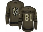 Youth Adidas Vegas Golden Knights #81 Jonathan Marchessault Authentic Green Salute to Service NHL Jersey