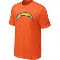 Nike San Diego Chargers Sideline Legend Authentic Logo T-Shirt Orange