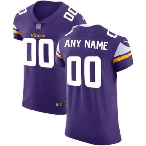 Mens Nike Minnesota Vikings Purple Vapor Untouchable Custom Elite Jersey