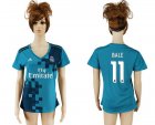 2017-18 Real Madrid 11 BALE Third Away Women Soccer Jersey
