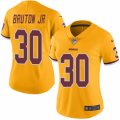 Women's Nike Washington Redskins #30 David Bruton Jr. Limited Gold Rush NFL Jersey