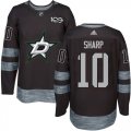 Mens Dallas Stars #10 Patrick Sharp Black 1917-2017 100th Anniversary Stitched NHL Jersey