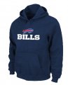 Buffalo Bills Authentic Logo Pullover Hoodie D.Blue