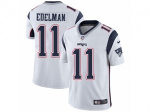 Mens Nike New England Patriots #11 Julian Edelman Vapor Untouchable Limited White NFL Jersey