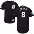 Men's Majestic Detroit Tigers #8 Justin Upton Navy Blue Flexbase Authentic Collection MLB Jersey