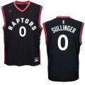 Mens Adidas Toronto Raptors #0 Jared Sullinger Swingman Black Alternate NBA Jersey