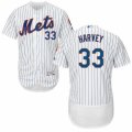 Mens Majestic New York Mets #33 Matt Harvey White Flexbase Authentic Collection MLB Jersey