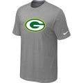 Green Bay Packers Sideline Legend Authentic Logo T-Shirt Light grey
