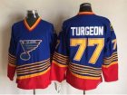 NHL St Louis Blues #77 Turgeon blue jerseys