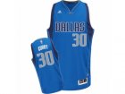 Men Adidas Dallas Mavericks #30 Seth Curry Swingman Royal Blue Road NBA Jersey