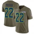 Nike Seahawks #22 C.J. Prosise Olive Salute To Service Limited Jersey