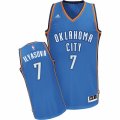 Mens Adidas Oklahoma City Thunder #7 Ersan Ilyasova Swingman Royal Blue Road NBA Jersey