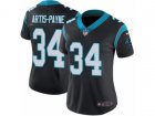 Women Nike Carolina Panthers #34 Cameron Artis-Payne Vapor Untouchable Limited Black Team Color NFL Jersey