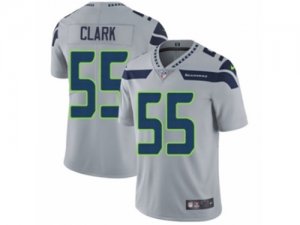 Mens Nike Seattle Seahawks #55 Frank Clark Vapor Untouchable Limited Grey Alternate NFL Jersey