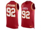 Mens Nike Kansas City Chiefs #92 Tanoh Kpassagnon Limited Red Player Name & Number Tank Top NFL Jersey