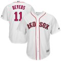 Red Sox #11 Rafael Devers White Cool Base Jersey