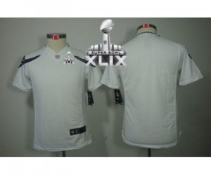 2015 Super Bowl XLIX nike youth nfl jerseys seattle seahawks blank white[nike]