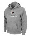 Atlanta Falcons Authentic Logo Pullover Hoodie Grey