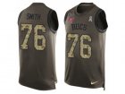 Mens Nike Tampa Bay Buccaneers #76 Donovan Smith Limited Green Salute to Service Tank Top NFL Jersey