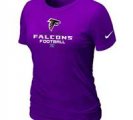 Women BAtlanta Falcons purple T-Shirt