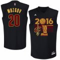 Men Adidas Cleveland Cavaliers #20 Timofey Mozgov Authentic Black 2016 Finals Champions NBA Jersey