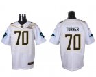 2016 PRO BOWL Nike Carolina Panthers #70 Turner white jerseys(Elite)