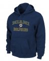 Miami Dolphins Heart & Soul Pullover Hoodie D.Blue