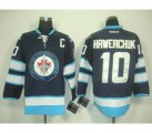 nhl jets #10 hawerchuk blue(C patch) 2011 new