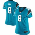 Womens Nike Carolina Panthers #8 Andy Lee Limited Blue Alternate NFL Jersey