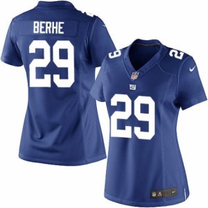 Women\'s Nike New York Giants #29 Nat Berhe Limited Royal Blue Team Color NFL Jersey