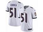 Mens Nike Baltimore Ravens #51 Kamalei Correa Vapor Untouchable Limited White NFL Jersey