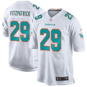 Nike Dolphins #29 Minkah Fitzpatrick White 2018 NFL Draft Pick Elite Jersey