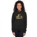 Womens Minnesota Timberwolves Gold Collection Pullover Hoodie Black