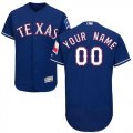 Texas Rangers Blue Mens Customized Flexbase Jersey